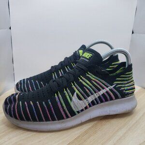 Nike Free RN Flyknit Womens Running Shoes 831070-003 Size 7.5